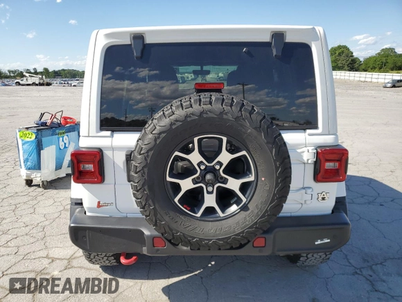 2021 Jeep Wrangler Unlimited Rubicon z VIN 1C4HJXFN1MW749453, wystawiony jako Copart lot #58394975 z przebiegiem 23 394 mil mil oraz Czysty tytuł • Clean title. Historia ofert i sprzedaży dostępna na DreamBid. Obrazek 6.