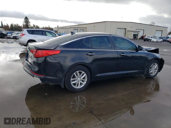 2013 Kia Optima LX with VIN KNAGM4A73D5327021, listed as a Copart auction lot 47583175 with 90,472 mi miles and Salvage Title. Bid and sale history available at carsss.com. Image 3.