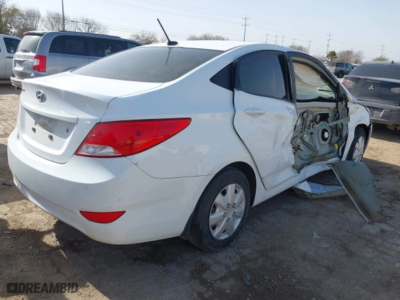 2017 Hyundai Accent SE with VIN KMHCT4AE9HU287179, listed as a IAAI auction lot 41706951 with 50,840 mi miles. Bid and sale history available at carsss.com. Image 4.