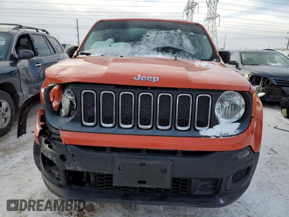 2015 Jeep Renegade Sport with VIN ZACCJBAT9FPB85750, listed as a Copart auction lot 45538775 with 134,812 mi miles and Salvage Title. Bid and sale history available at DreamBid. Image 5.
