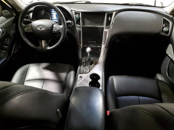 2017 Infiniti Q50 Premium with VIN JN1CV7AR2HM681323, listed as a Copart auction lot 45665735 with 107,082 mi miles and Salvage Title. Bid and sale history available at carsss.com. Image 8.