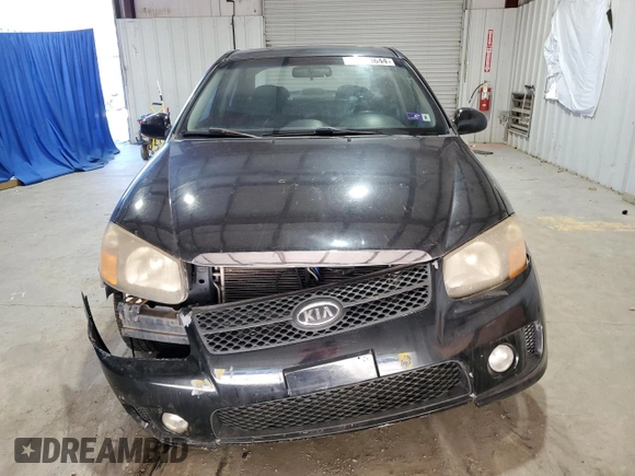 2009 Kia Spectra EX with VIN KNAFE221595027222, listed as a Copart auction lot 71863644 with Not Provided miles and Clean Title. Bid and sale history available at carsss.com. Image 5.