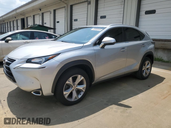 2017 Lexus NX 200t with VIN JTJYARBZ7H2078501, listed as a Copart auction lot 59985045 with 107,642 mi miles and Salvage title. Bid and sale history available at DreamBid. Image 1.