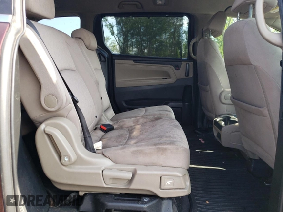 2018 Honda Odyssey EX with VIN 5FNRL6H55JB037386, listed as a Copart auction lot 63577475 with 125,498 mi miles and Salvage title. Bid and sale history available at DreamBid. Image 11.