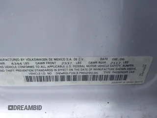 2007 Volkswagen Jetta 2.5 z VIN 3VWRG71K37M029136, wystawiony jako IAAI lot #41291108 z przebiegiem 219 980 mil mil oraz . Historia ofert i sprzedaży dostępna na DreamBid. Obrazek 9.