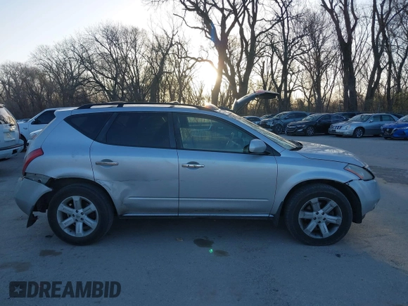 2006 Nissan Murano SL with VIN JN8AZ08W06W528134, listed as a IAAI auction lot 41826906 with 236,041 mi miles and . Bid and sale history available at DreamBid. Image 13.