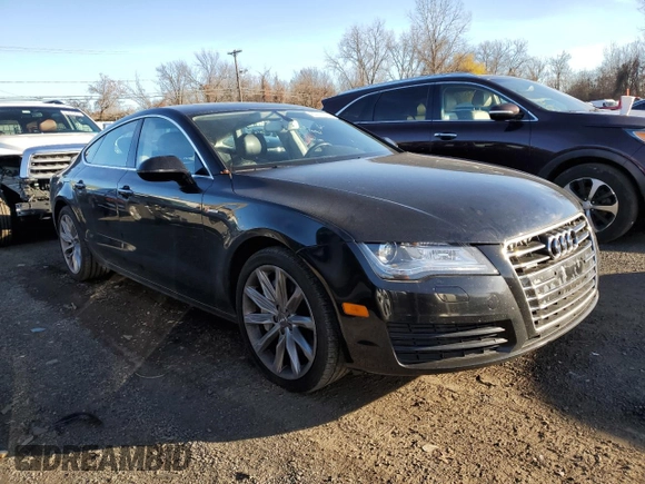2015 Audi A7 3.0 Premium Plus with VIN WAUWGAFC7FN021773, listed as a Copart auction lot 80571644 with 186,487 mi miles and Salvage Title. Bid and sale history available at carsss.com. Image 4.