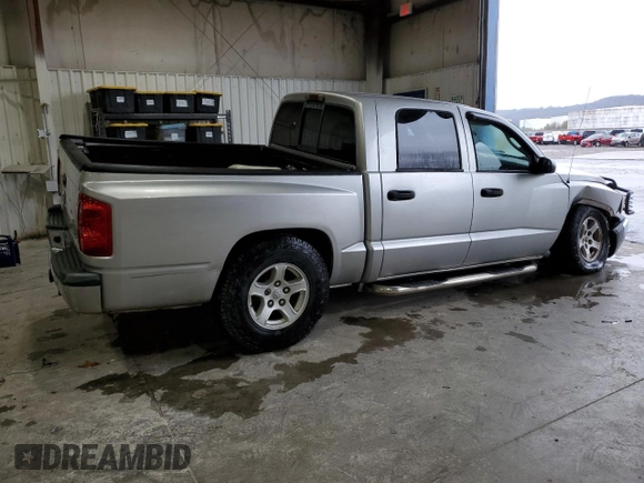 2005 Dodge Dakota SLT with VIN 1D7HE48K75S326347, listed as a Copart auction lot 80089704 with 226,165 mi miles and Salvage Title. Bid and sale history available at DreamBid. Image 3.