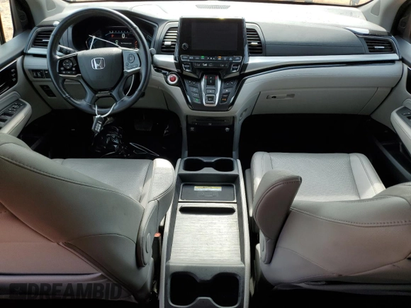 2019 Honda Odyssey Elite with VIN 5FNRL6H99KB008204, listed as a Copart auction lot 55454505 with 32,397 mi miles and Salvage Title. Bid and sale history available at DreamBid. Image 8.