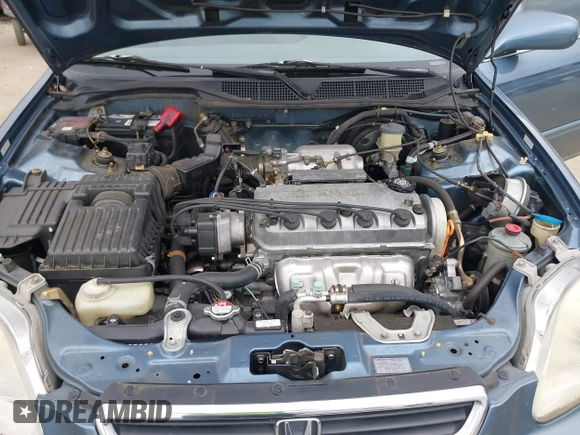 1998 Honda Civic EX with VIN JHMEJ8644WS002096, listed as a IAAI auction lot 41828342 with 184,283 mi miles. Bid and sale history available at carsss.com. Image 10.