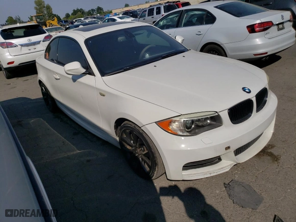 2011 BMW 1 Series 135i with VIN WBAUC9C53BVM09195, listed as a Copart auction lot 65192454 with 147,049 mi miles and Salvage Title. Bid and sale history available at carsss.com. Image 4.