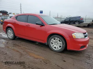 2014 Dodge Avenger SE with VIN 1C3CDZAB8EN110945, listed as a Copart auction lot 59637095 with 94,490 mi miles and Salvage title. Bid and sale history available at DreamBid. Image 4.