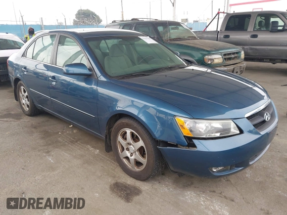 2006 Hyundai Sonata GLS with VIN 5NPEU46F16H120110, listed as a IAAI auction lot 42161406 with 83,366 mi miles and . Bid and sale history available at DreamBid. Image 1.