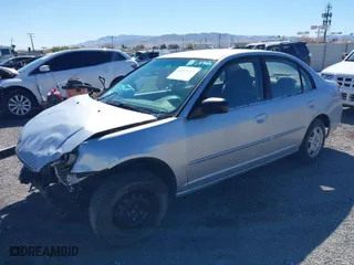 2002 Honda Civic LX with VIN 2HGES16542H590910, listed as a IAAI auction lot 41871987 with 1 mi miles. Bid and sale history available at carsss.com. Image 2.