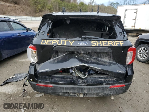2020 Ford Police Interceptor Utility z VIN 1FM5K8AW5LGC92866, wystawiony jako Copart lot #47854775 z przebiegiem Nie podano mil oraz Szkody całkowita. Historia ofert i sprzedaży dostępna na DreamBid. Obrazek 6.