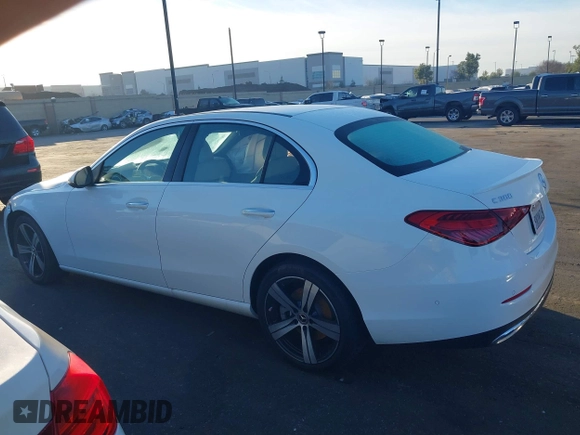2024 Mercedes-Benz C 300 with VIN W1KAF4GB4RR232617, listed as a IAAI auction lot 41524093 with 5,284 mi miles and . Bid and sale history available at DreamBid. Image 14.