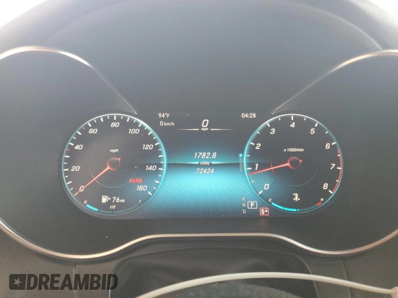 2021 Mercedes-Benz GLC 300 with VIN W1N0J8EB2MF930967, listed as a Copart auction lot 61205125 with 72,424 mi miles and Salvage title. Bid and sale history available at DreamBid. Image 9.