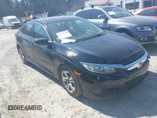 2018 Honda Civic Sedan LX with VIN 19XFC2F56JE024358, listed as a IAAI auction lot 41775704 with 76,794 mi miles. Bid and sale history available at carsss.com. Image 1.