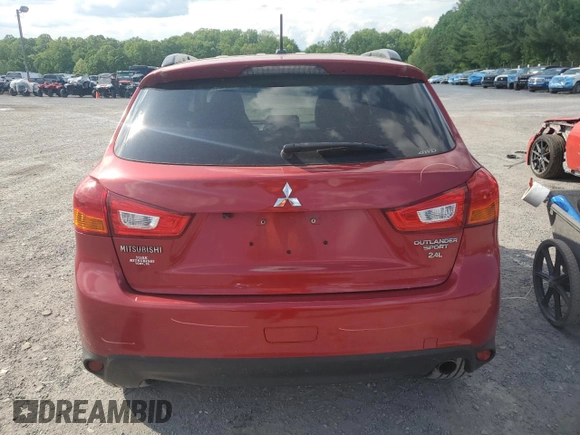 2015 Mitsubishi Outlander GT with VIN 4A4AR4AW8FE028394, listed as a Copart auction lot 56342825 with 166,458 mi miles and Salvage title. Bid and sale history available at DreamBid. Image 6.
