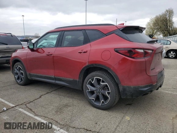 2022 Chevrolet Blazer RS with VIN 3GNKBERS4NS119021, listed as a Copart auction lot 52615455 with 60,684 mi miles and Salvage title. Bid and sale history available at DreamBid. Image 2.