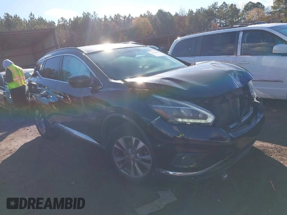 2018 Nissan Murano S with VIN 5N1AZ2MG2JN121352, listed as a IAAI auction lot 41064604 with 114,574 mi miles and . Bid and sale history available at DreamBid. Image 1.