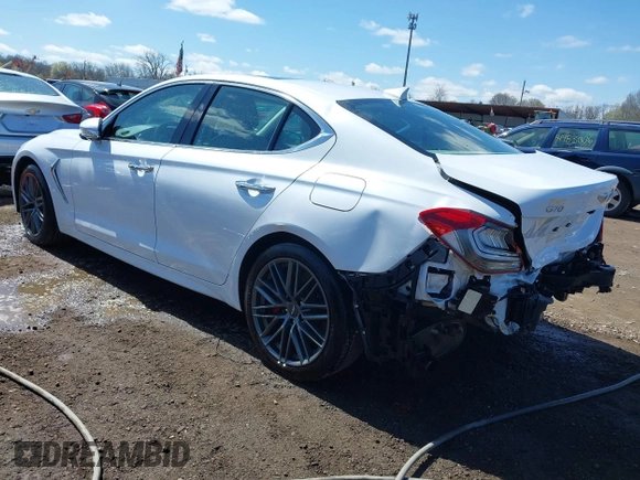 2019 Genesis G70 Advanced with VIN KMTG34LE2KU030490, listed as a IAAI auction lot 41976903 with 61,660 mi miles and . Bid and sale history available at carsss.com. Image 3.