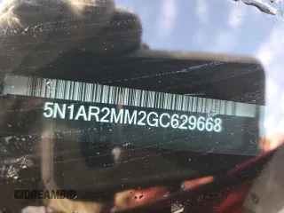 2016 Nissan Pathfinder SV z VIN 5N1AR2MM2GC629668, wystawiony jako Copart lot #52418695 z przebiegiem Nie podano mil oraz Szkoda całkowita • Salvage title. Historia ofert i sprzedaży dostępna na DreamBid. Obrazek 13.