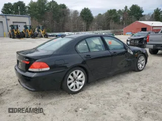 2004 BMW 7 Series 745i with VIN WBAGL63404DP71724, listed as a Copart auction lot 52178015 with Not Provided miles and Clean Title. Bid and sale history available at DreamBid. Image 3.
