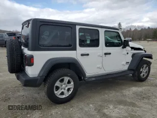 2022 Jeep Wrangler Unlimited Sport S with VIN 1C4HJXDG7NW150546, listed as a Copart auction lot 52297485 with 43,156 mi miles and Salvage title. Bid and sale history available at DreamBid. Image 3.