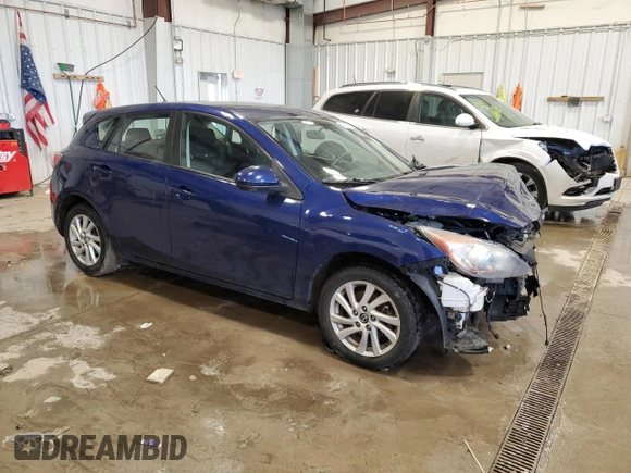 2013 Mazda 3 i Touring with VIN JM1BL1LP5D1770418, listed as a Copart auction lot 47085325 with 107,903 mi miles and Non Repairable. Bid and sale history available at carsss.com. Image 4.