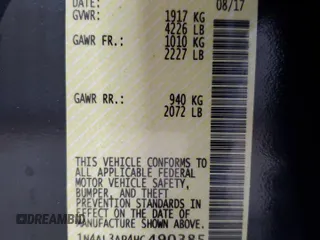 2017 Nissan Altima SL with VIN 1N4AL3AP4HC490385, listed as a Copart auction lot 61778155 with 154,497 mi miles and Salvage title. Bid and sale history available at DreamBid. Image 12.