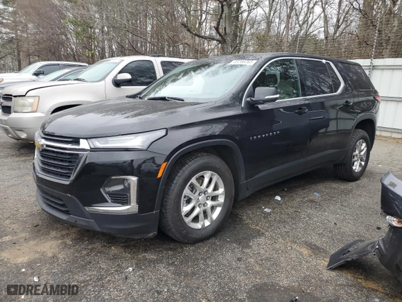 2023 Chevrolet Traverse LS with VIN 1GNERFKW8PJ157495, listed as a Copart auction lot 43266265 with 79,114 mi miles and Salvage Title. Bid and sale history available at carsss.com. Image 1.