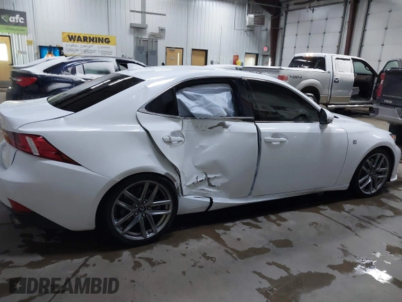 2014 Lexus IS 350 with VIN JTHCE1D2XE5003044, listed as a IAAI auction lot 41005435 with 131,817 mi miles. Bid and sale history available at carsss.com. Image 13.