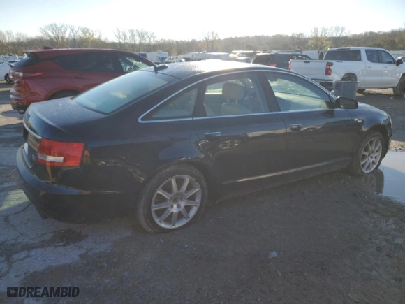 2005 Audi A6 with VIN WAUDG74F25N096175, listed as a Copart auction lot 80243154 with 0 mi miles and Salvage Title. Bid and sale history available at carsss.com. Image 3.