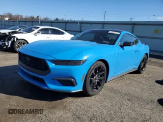 2024 Ford Mustang EcoBoost with VIN 1FA6P8TH3R5135243, listed as a Copart auction lot 48331635 with 9,660 mi miles and Salvage Title. Bid and sale history available at carsss.com. Image 1.
