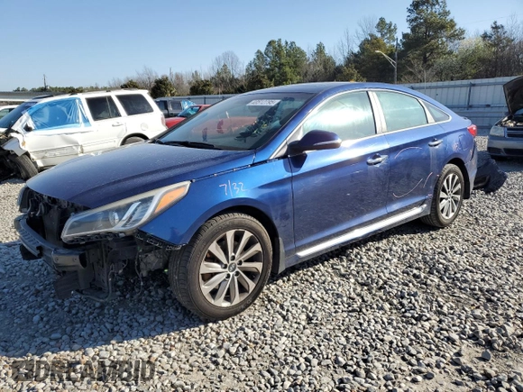 2017 Hyundai Sonata Sport with VIN 5NPE34AF8HH469178, listed as a Copart auction lot 48512795 with 97,987 mi miles and Salvage Title. Bid and sale history available at DreamBid. Image 1.