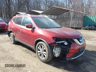 2015 Nissan Rogue S with VIN KNMAT2MV6FP566743, listed as a IAAI auction lot 41688294 with 165,516 mi miles. Bid and sale history available at carsss.com. Image 1.