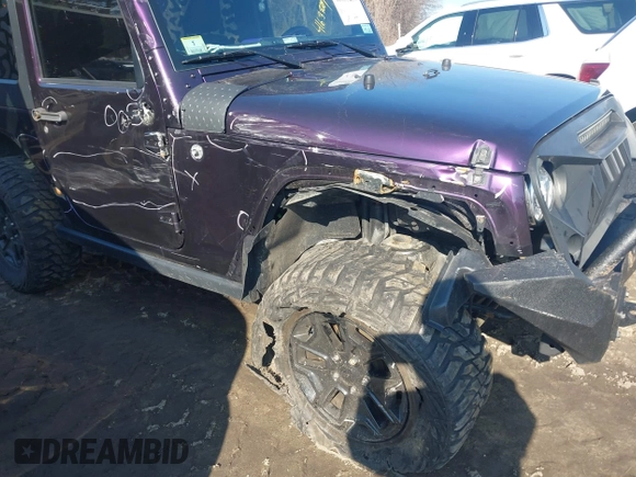 2017 Jeep Wrangler Sport with VIN 1C4AJWAG7HL571463, listed as a IAAI auction lot 41633259 with 130,406 mi miles and . Bid and sale history available at DreamBid. Image 6.