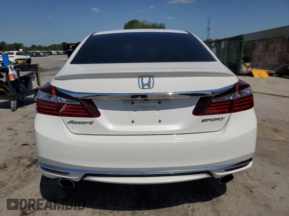 2017 Honda Accord Sedan Sport with VIN 1HGCR2F50HA014618, listed as a Copart auction lot 52520445 with 91,448 mi miles and Salvage Title. Bid and sale history available at carsss.com. Image 6.
