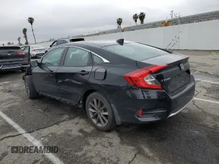 2020 Honda Civic Sedan EX-L with VIN 19XFC1F73LE214780, listed as a Copart auction lot 51252205 with Not Provided miles and Salvage Title. Bid and sale history available at carsss.com. Image 2.