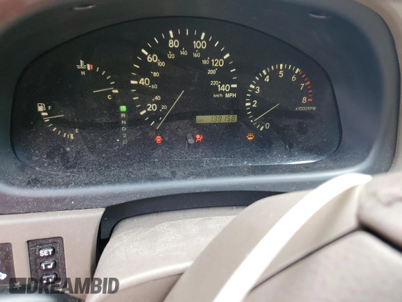 2002 Lexus RX 300 with VIN JTJGF10U320125323, listed as a Copart auction lot 59705155 with 139,158 mi miles and Salvage title. Bid and sale history available at DreamBid. Image 9.