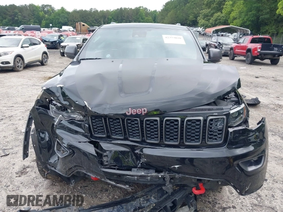 2020 Jeep Grand Cherokee Trailhawk with VIN 1C4RJFLG4LC387459, listed as a IAAI auction lot 42373820 with 55,492 mi miles and . Bid and sale history available at DreamBid. Image 12.