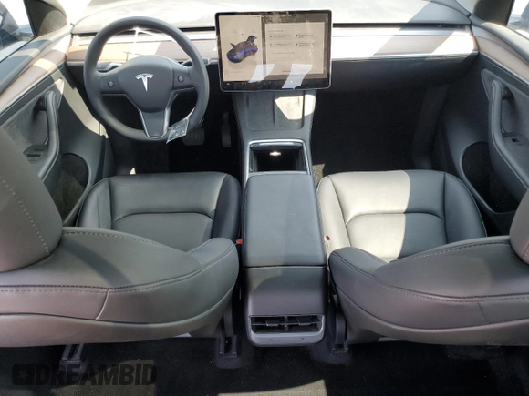 2024 Tesla Model Y with VIN 7SAYGDED0RF102479, listed as a Copart auction lot 55431975 with 23,989 mi miles and Salvage title. Bid and sale history available at DreamBid. Image 8.