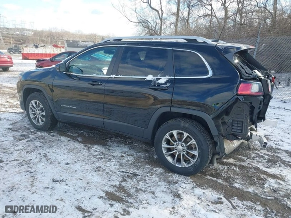 2020 Jeep Cherokee Lux with VIN 1C4PJMLX7LD593719, listed as a IAAI auction lot 41285880 with NaN miles. Bid and sale history available at carsss.com. Image 3.