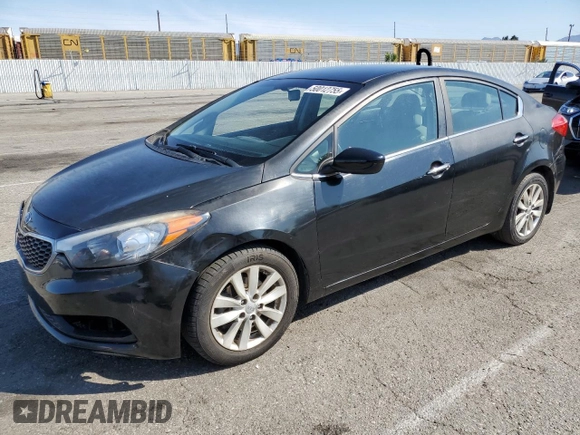 2014 Kia Forte EX with VIN KNAFX4A86E5055819, listed as a Copart auction lot 50012755 with 151,096 mi miles and Salvage Title. Bid and sale history available at carsss.com. Image 1.