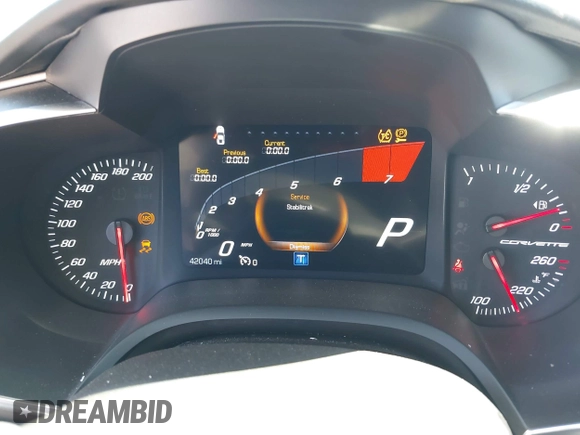 2016 Chevrolet Corvette 1LT with VIN 1G1YB2D70G5119852, listed as a IAAI auction lot 41819012 with 42,040 mi miles. Bid and sale history available at carsss.com. Image 15.