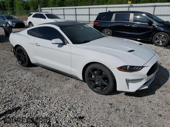 2018 Ford Mustang EcoBoost with VIN 1FA6P8TH1J5135259, listed as a Copart auction lot 53616575 with 104,108 mi miles and Salvage Title. Bid and sale history available at carsss.com. Image 4.