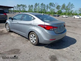 2016 Hyundai Elantra SE with VIN KMHDH4AE6GU482208, listed as a IAAI auction lot 41941480 with 47,255 mi miles. Bid and sale history available at carsss.com. Image 3.
