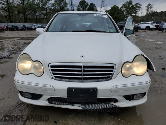 2006 Mercedes-Benz C 230 Sport with VIN WDBRF52H76F820795, listed as a Copart auction lot 45283985 with 225,732 mi miles and Salvage Title. Bid and sale history available at carsss.com. Image 5.