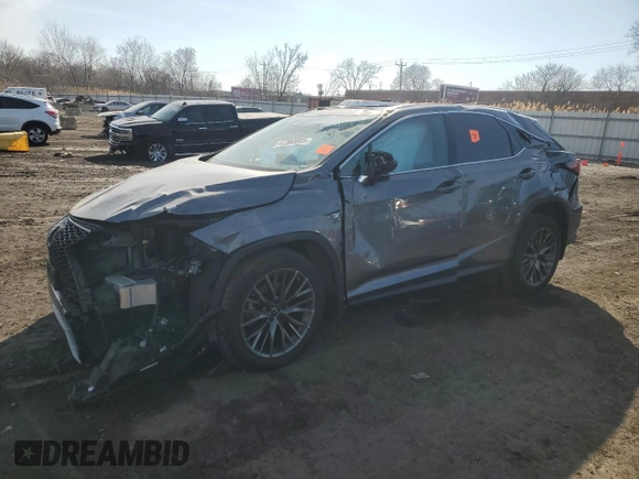 2021 Lexus RX 350 F Sport with VIN 2T2SZMDAXMC260051, listed as a Copart auction lot 47360605 with Not provided miles and Salvage title. Bid and sale history available at DreamBid. Image 1.